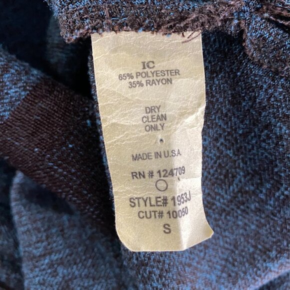 IC By‎ Connie K Open Cardigan Kimono Small Oversized Lagenlook Striped - Picture 9 of 9